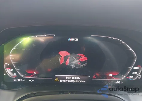 2022 BMW M3 Competition xDrive z USA, uszkodzony, nr VIN WBS43AY0XNFL82022